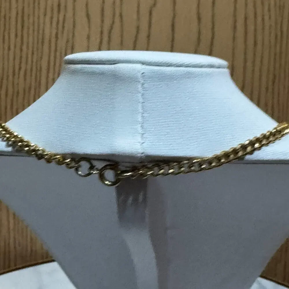 Gold tone vintage Chain Cross